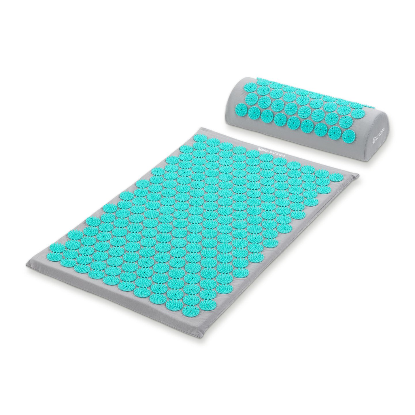 Akupressurmatte mit Kissen und Bezug - 72 cm HyperMotion grau-mint
