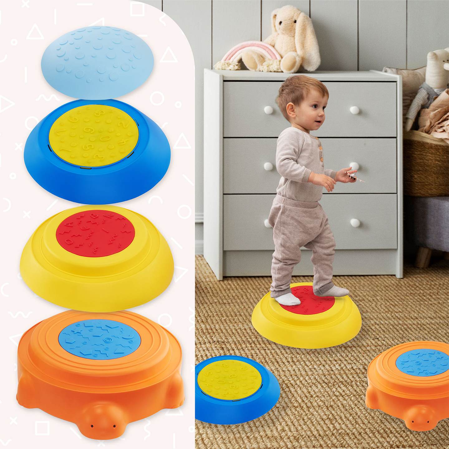 Sinnespfad für Kinder - Bunte Schildkröte