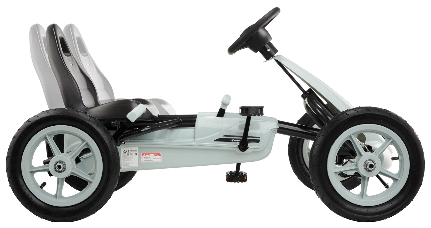 EVOQUE Pedal-Gokart für Kinder von 5-8 Jahren - grau