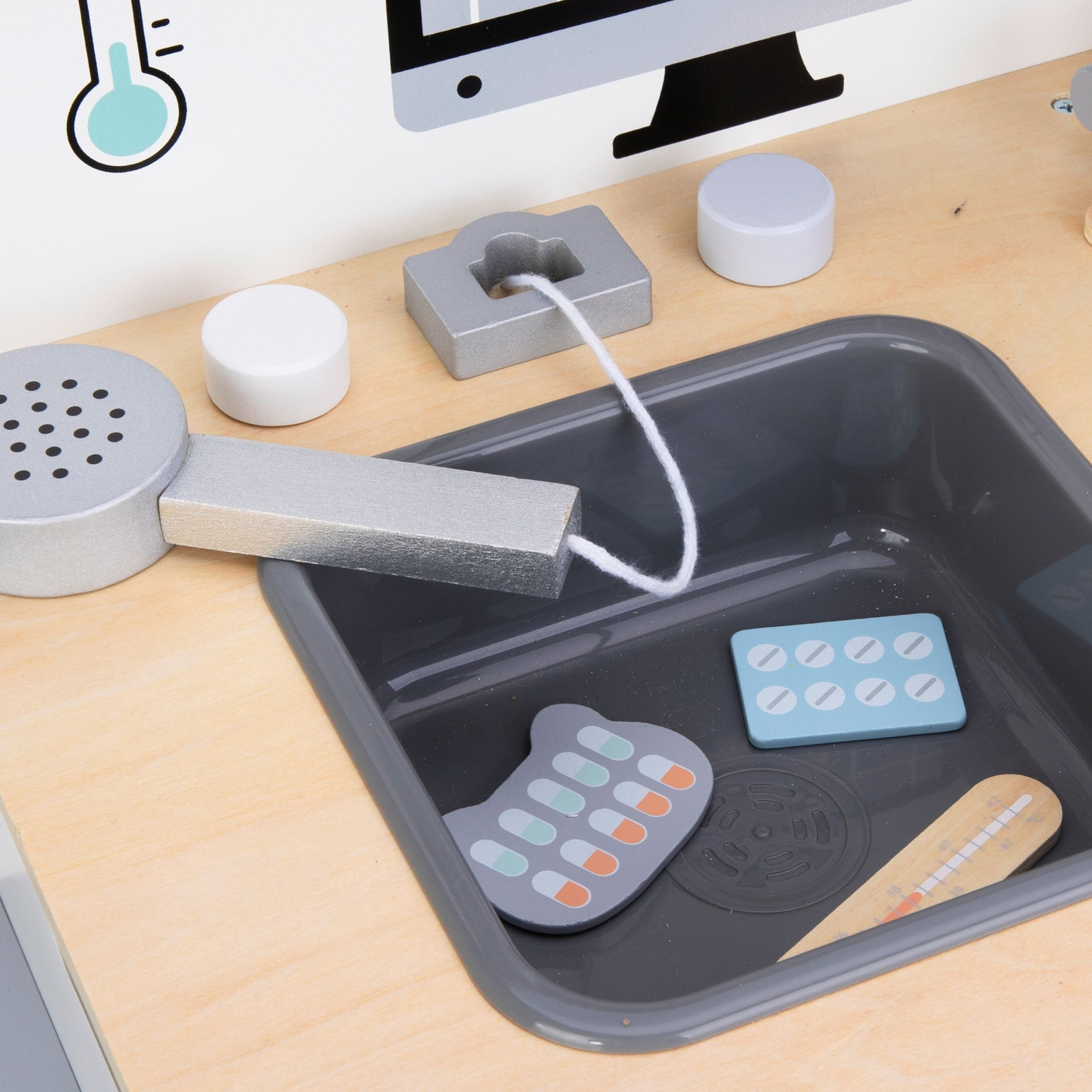 Tierklinik - Set aus Holz