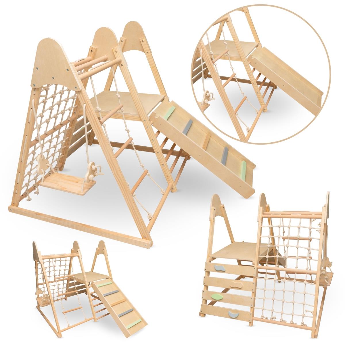 Holzspielplatz für Zuhause XL 5in1