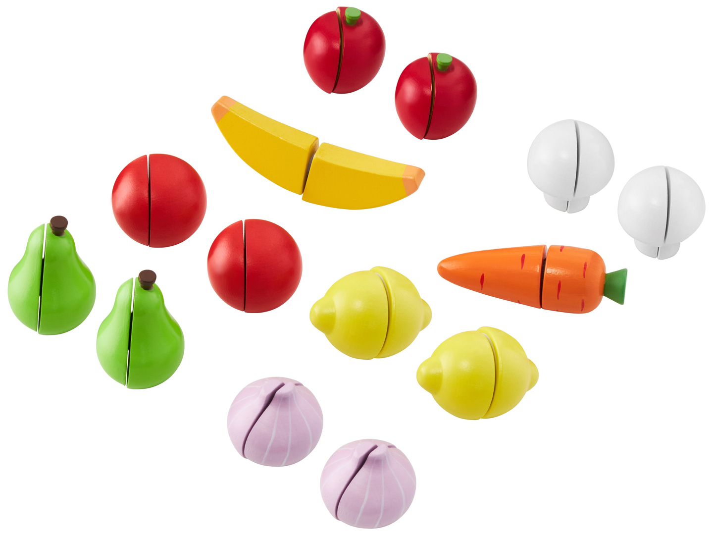 Großer Holzladen - Verkaufsstand und 2-in-1-Theater mit Waage, Bezahlterminal, Gemüse und Obst