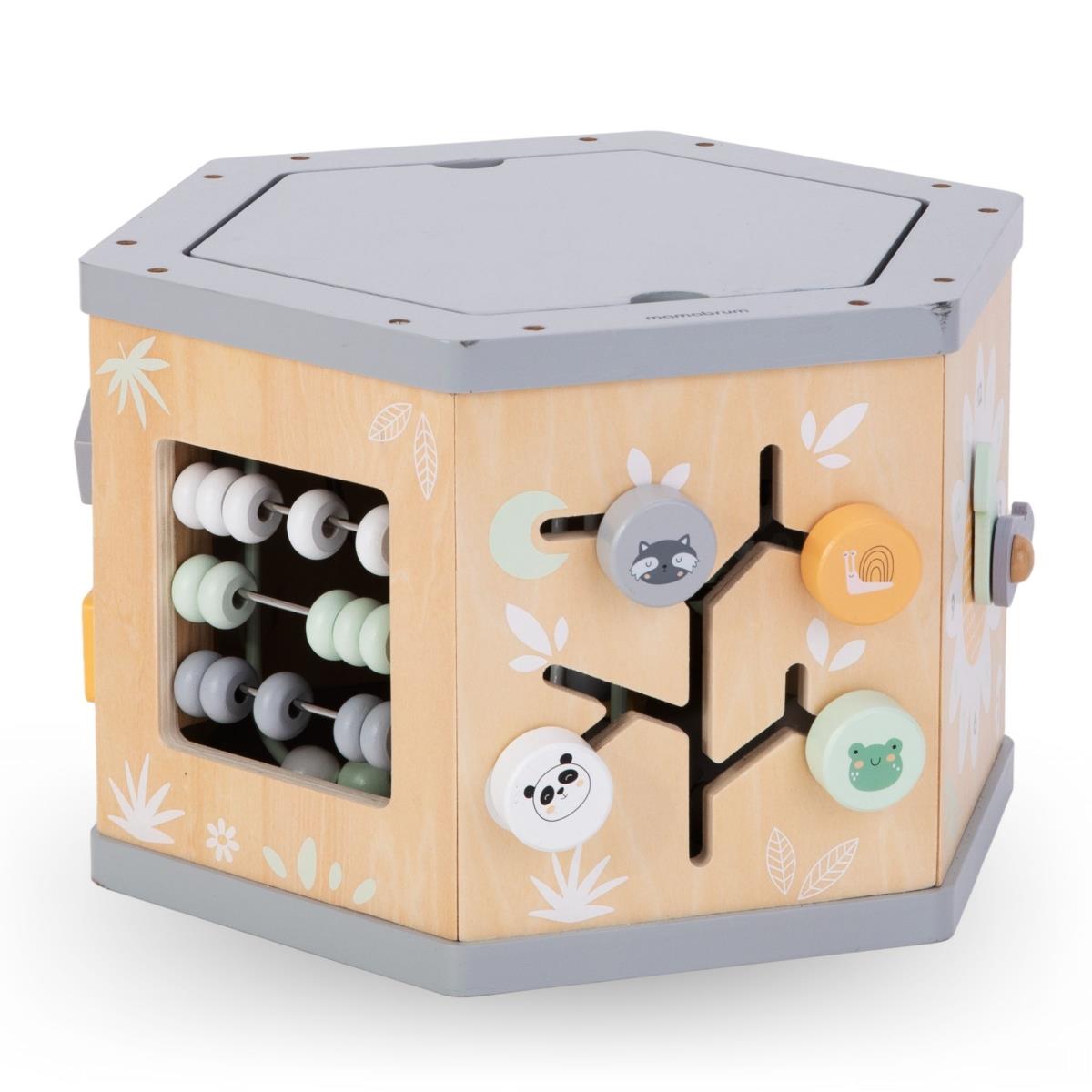 Interaktiver Lernwürfel aus Holz 7 in 1 - Motorschleife