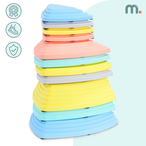 Farbige Ausgleichssteine - 11 Stück