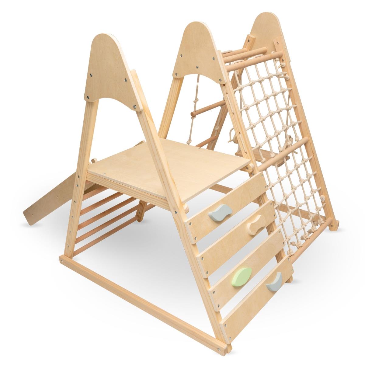 Holzspielplatz für Zuhause XL 5in1