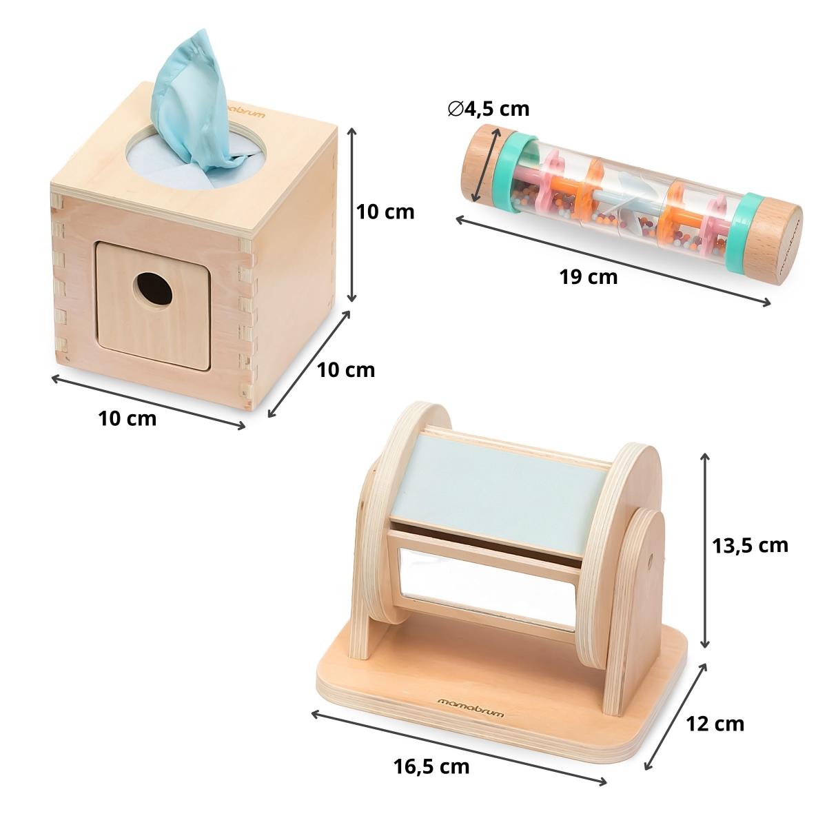 Montessori-Spielzeugset für Kleinkinder 0-6 Monate