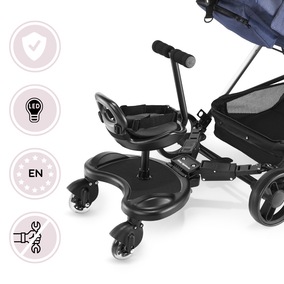Beistellwagen mit Sitz zum Kinderwagen Mr. Buggy