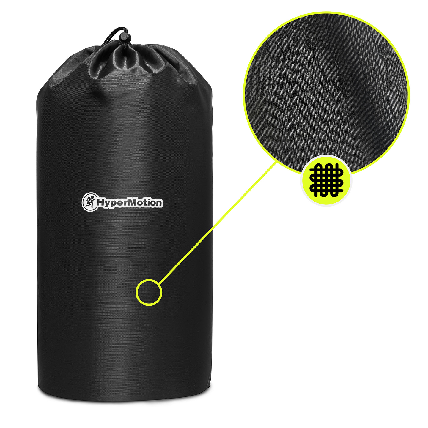 Große Akupressurmatte mit Kissen und Bezug – 130 cm HyperMotion grau-mint