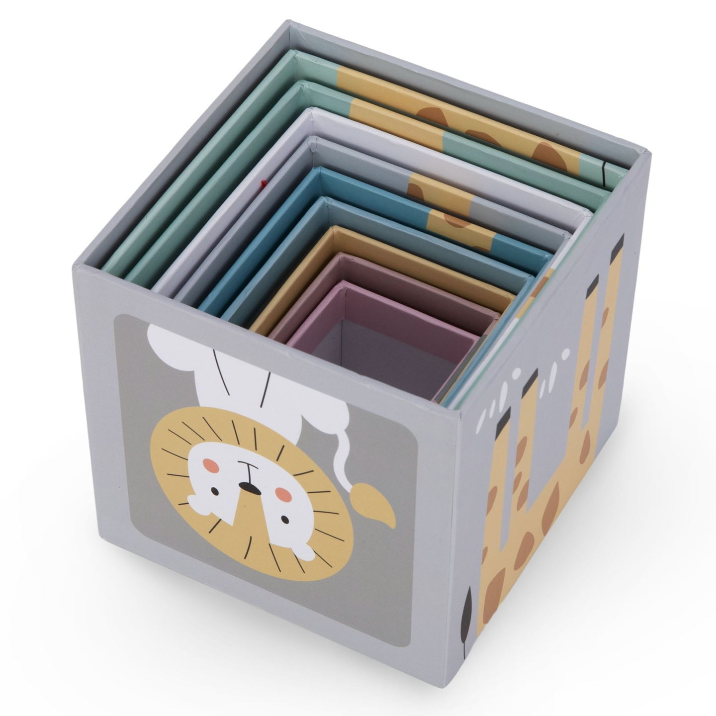 Puzzleturm für Kinder 10 Stück - Zahlen und Tiere