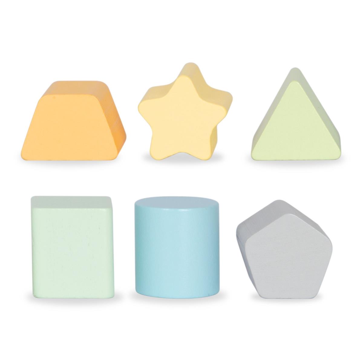 2-in-1-Lauflernwagen aus Holz mit Lernwürfelfunktion, rosa