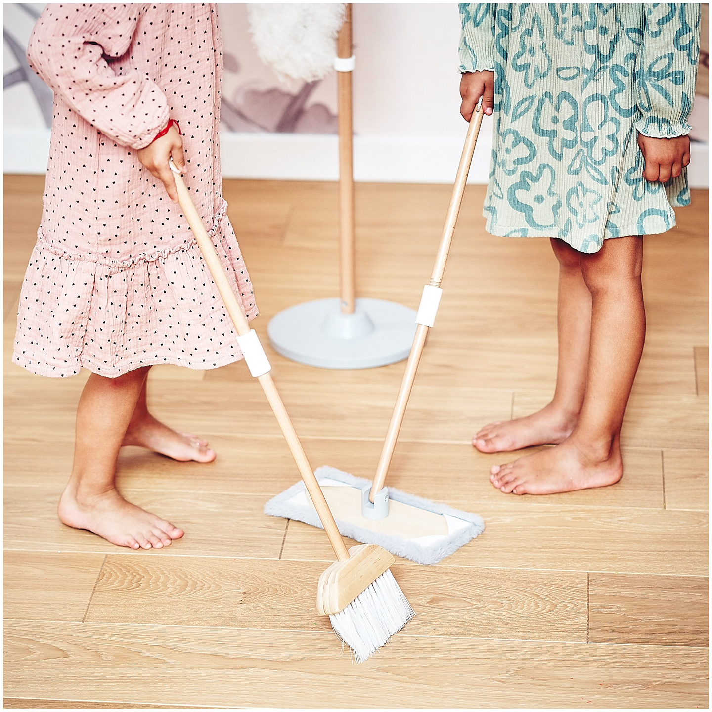 Reinigungsset aus Holz