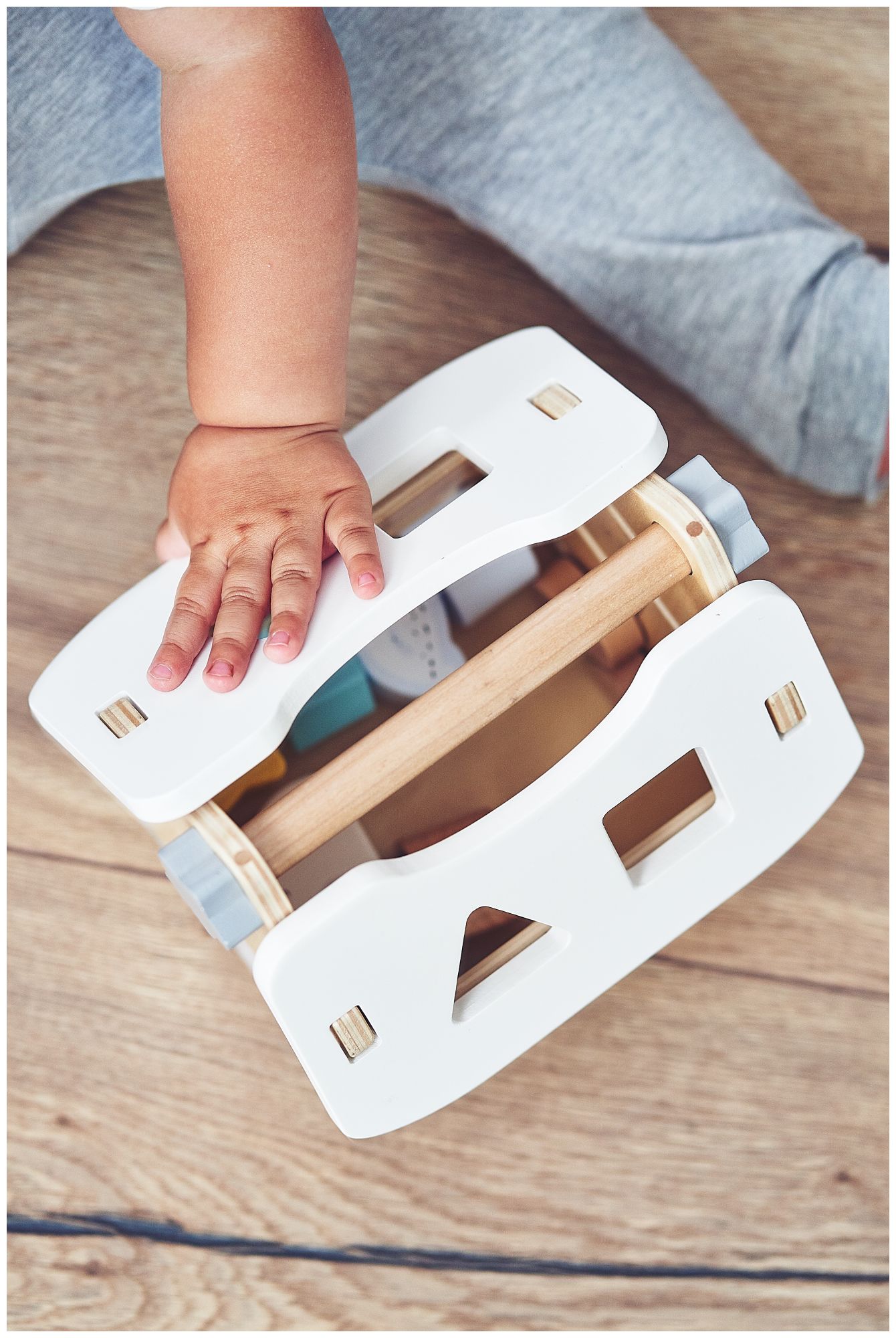 Sorter - Lernhaus aus Holz mit Bauklötzen