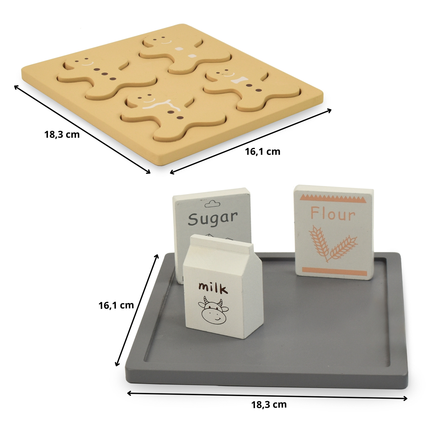 Lebkuchenset aus Holz