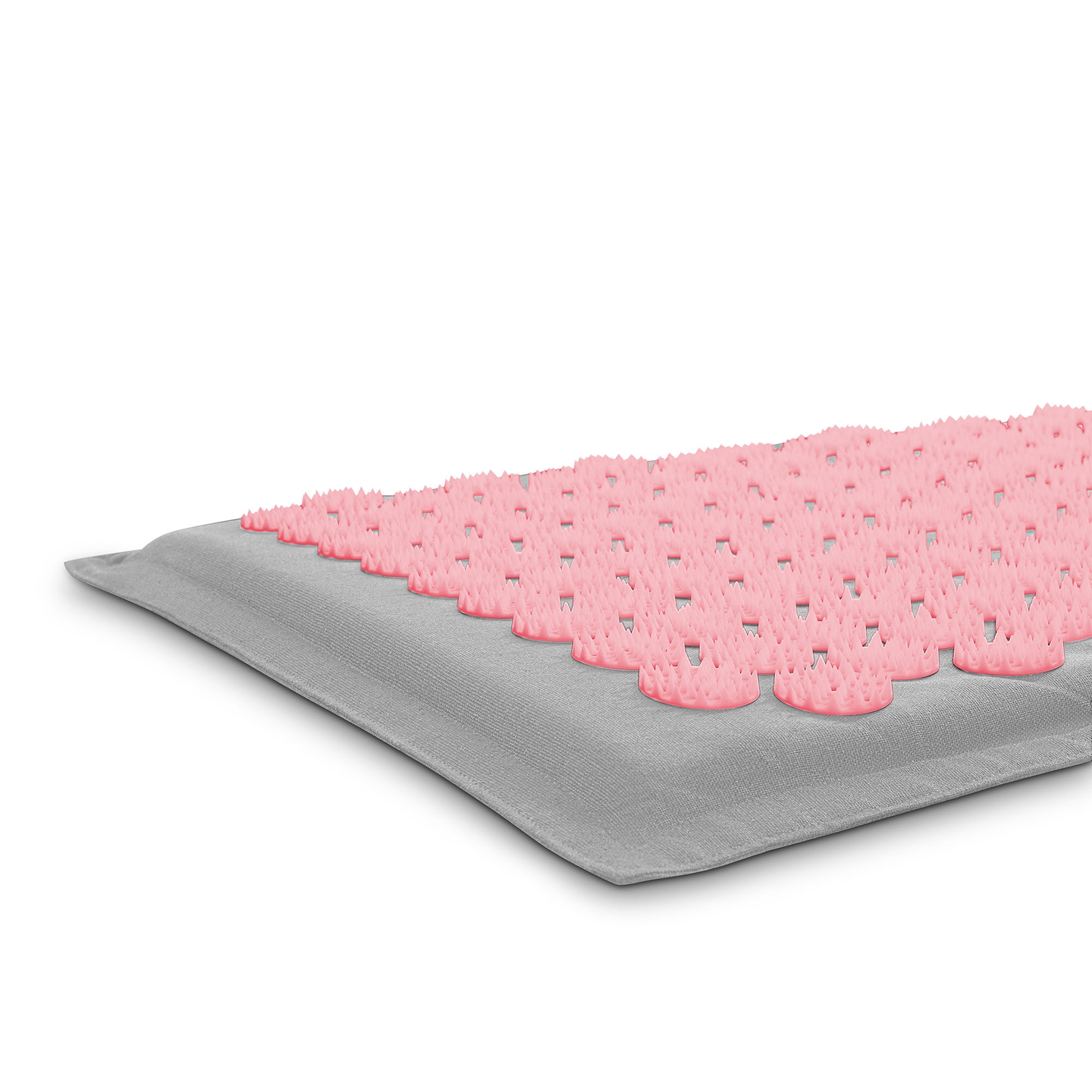 ECO Leinen-Akupressurmatte mit Kokosfaser- und Buchweizenkissen – 68 cm HyperMotion Grau und Rosa