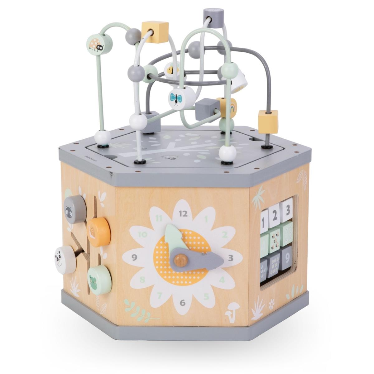 Interaktiver Lernwürfel aus Holz 7 in 1 - Motorschleife