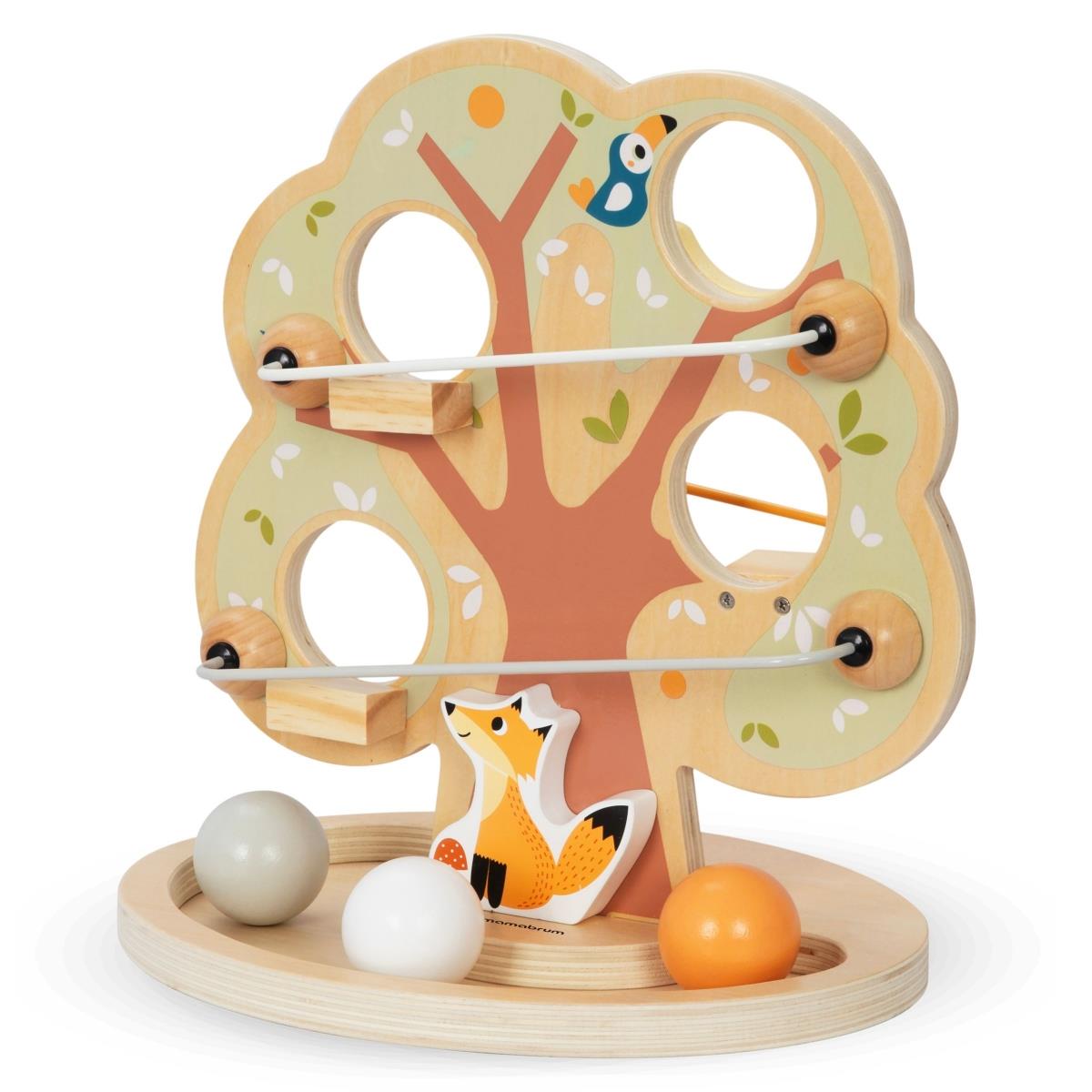 Holzkugelrutschbahn - Grüner Baum