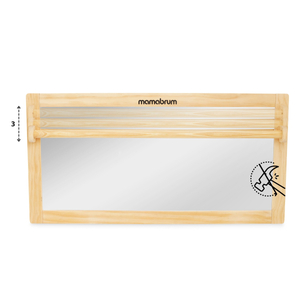 Babyspiegel mit verstellbarem Griff - Montessori