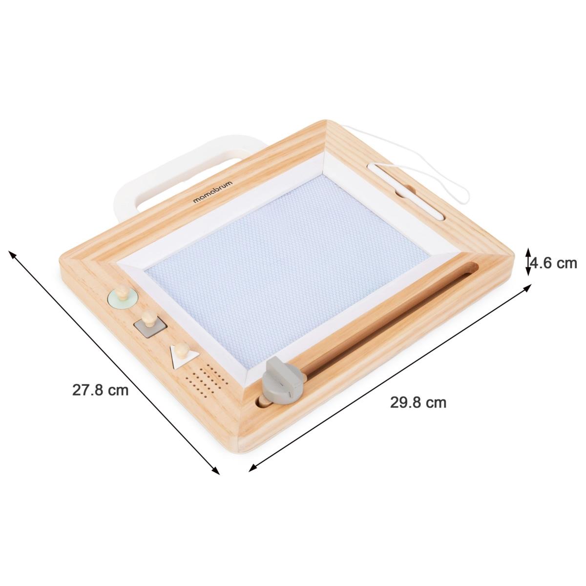 Holz-Sammelalbum mit Stempeln – Zeichenbrett