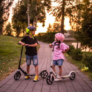 Zweirädriger Roller für junge Erwachsene - mit Stoßdämpfer - Hypermotion CITY SWIFT Winter Fox - 100kg