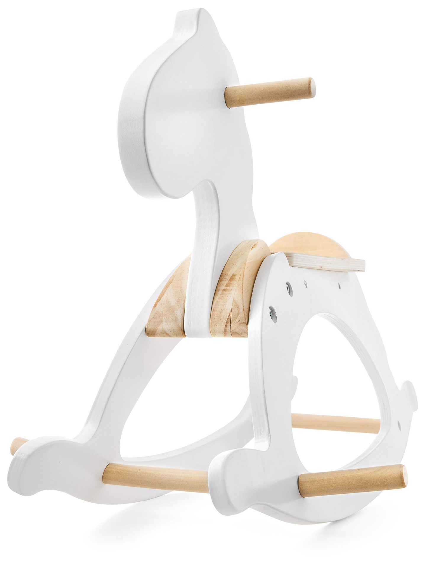 Holzschaukelpferd - weiß - ab 12 Monaten