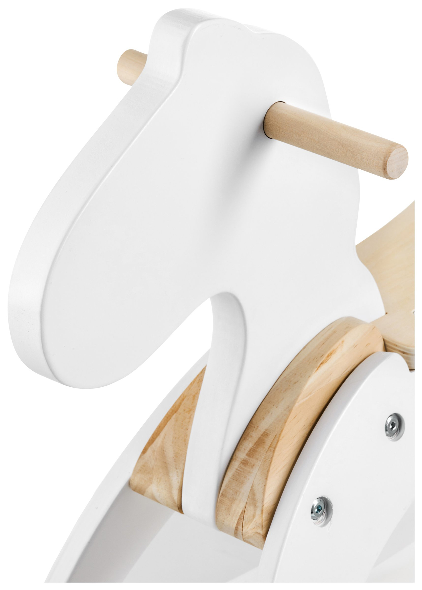 Holzschaukelpferd - weiß - ab 12 Monaten