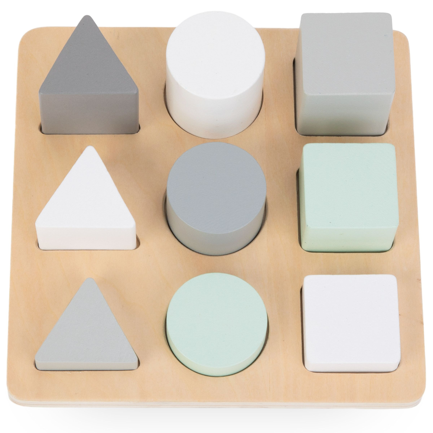 Holzpuzzle - Sortierer - Drei Figuren