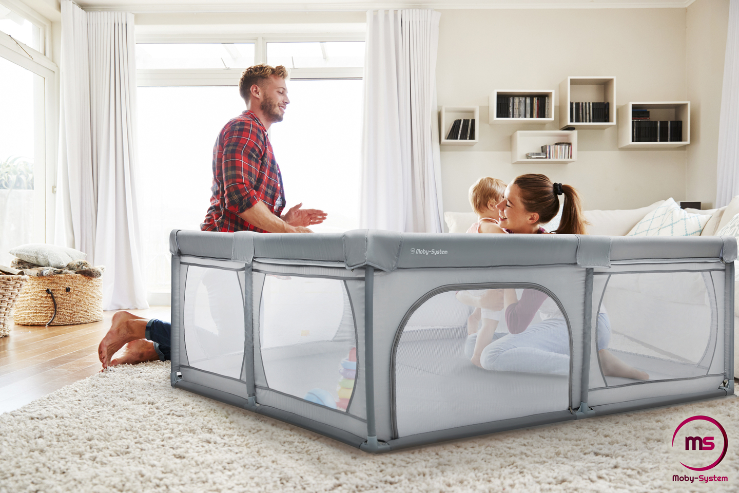 Großer Laufstall 200 cm x 140 cm - Kinderspielplatz, Trockenbecken