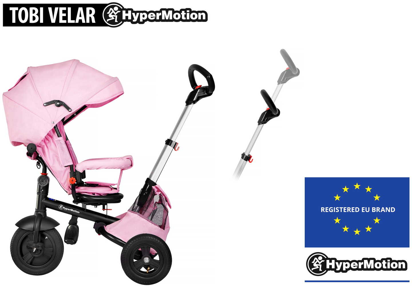 Dreirad Tobi Velar – grau