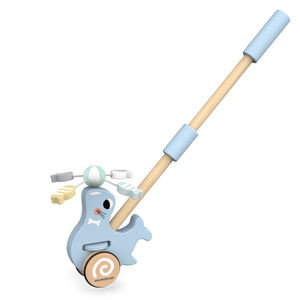 Holzplombe mit Schubstange - Schieber