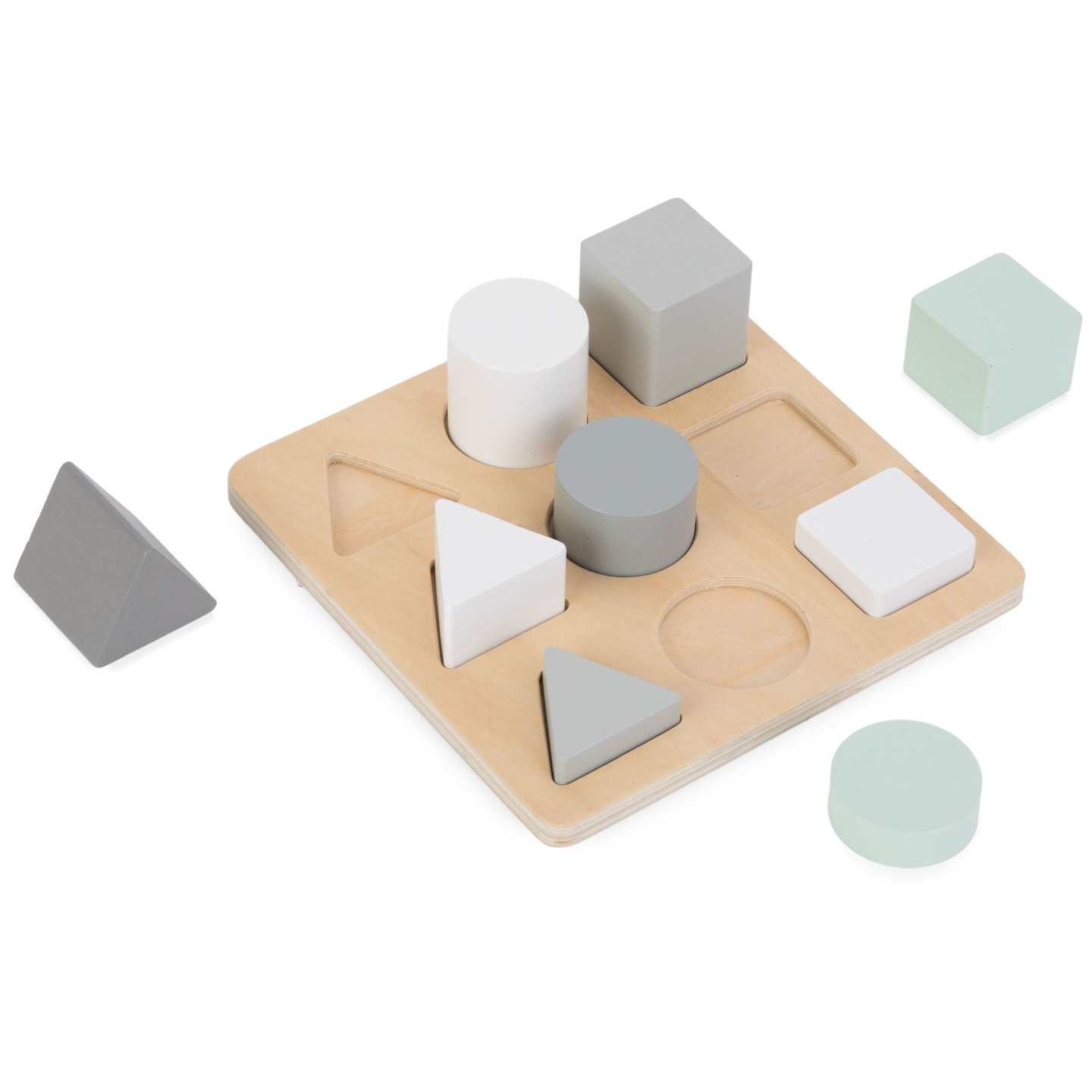 Holzpuzzle - Sortierer - Drei Figuren