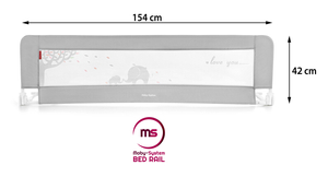 Bettschutzgitter - Bed Rail - Farbe: grau