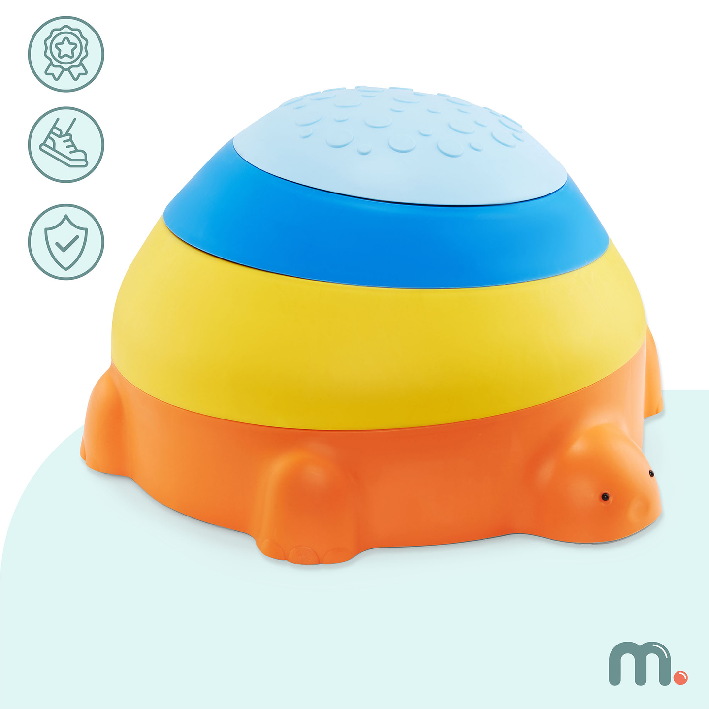 Sinnespfad für Kinder - Bunte Schildkröte