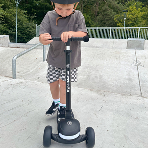 HyperMotion LUMI 3-in-1 Balance Scooter - beleuchtete Plattform und LED-Räder, Farbe schwarz