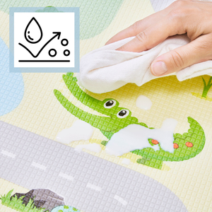 Beidseitige Schaummatte – Wald auf einem Hügel / sonnige Stadt