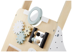 Lernlaufwagen mit Bildungsfunktion / Schieber aus Holz - Manipulationsbrett