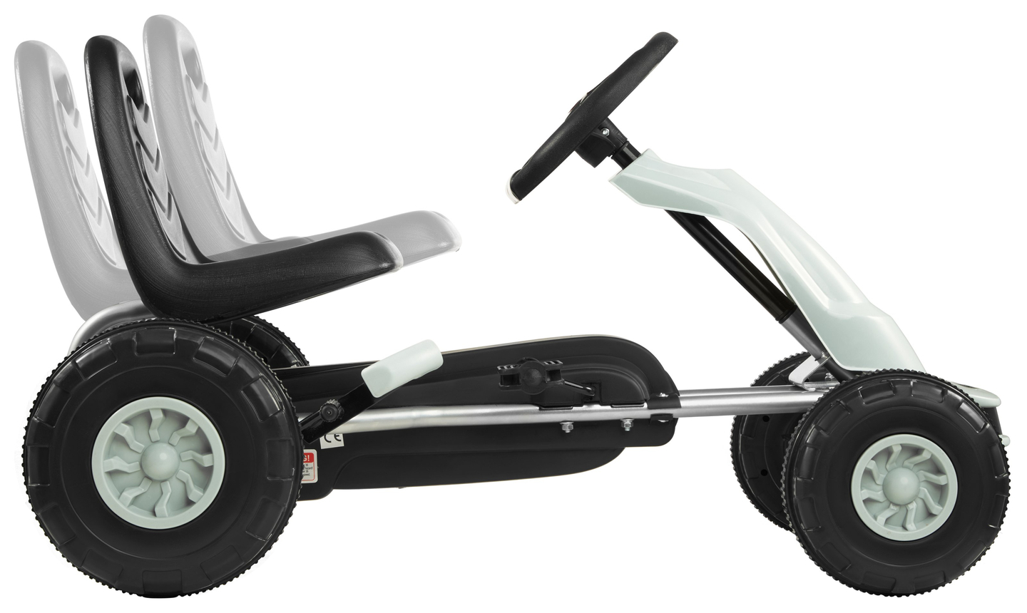 CHESTER Pedal-Gokart - Aufsitzfahrzeug für Kinder von 3-6 Jahren - grau