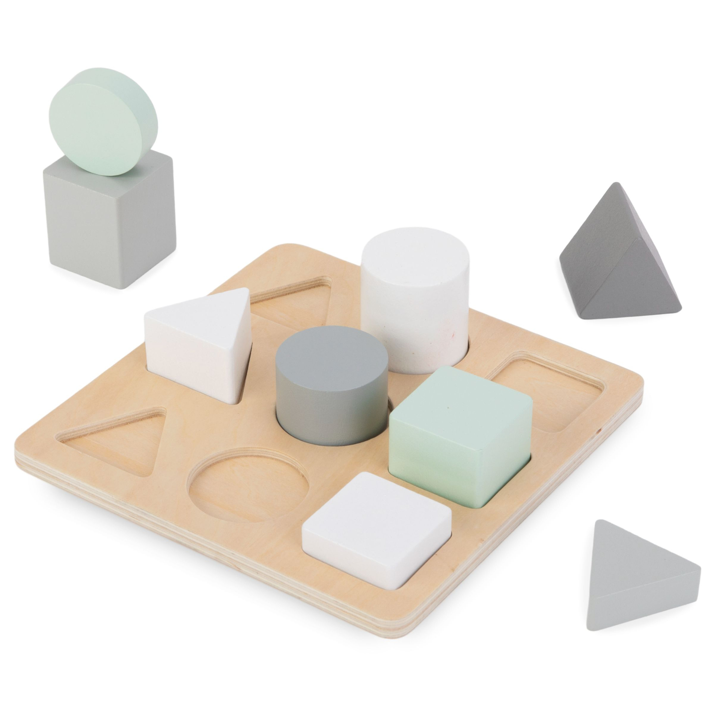 Holzpuzzle - Sortierer - Drei Figuren