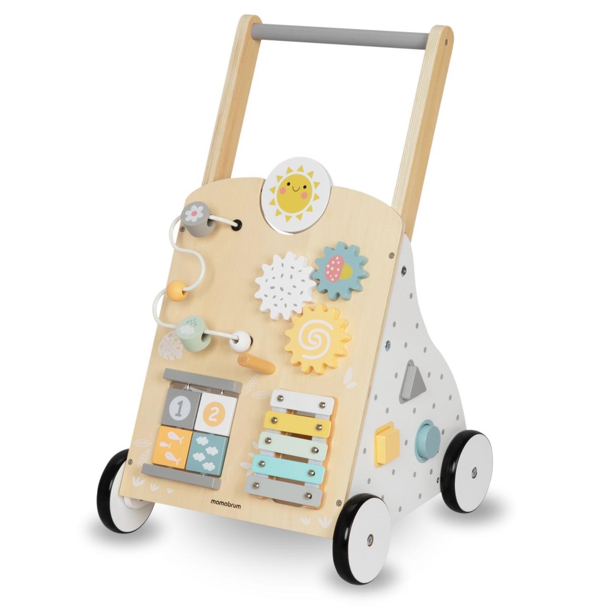 Pädagogische Lauflernhilfe 8in1 / Babystoßer - Manipulationsbrett