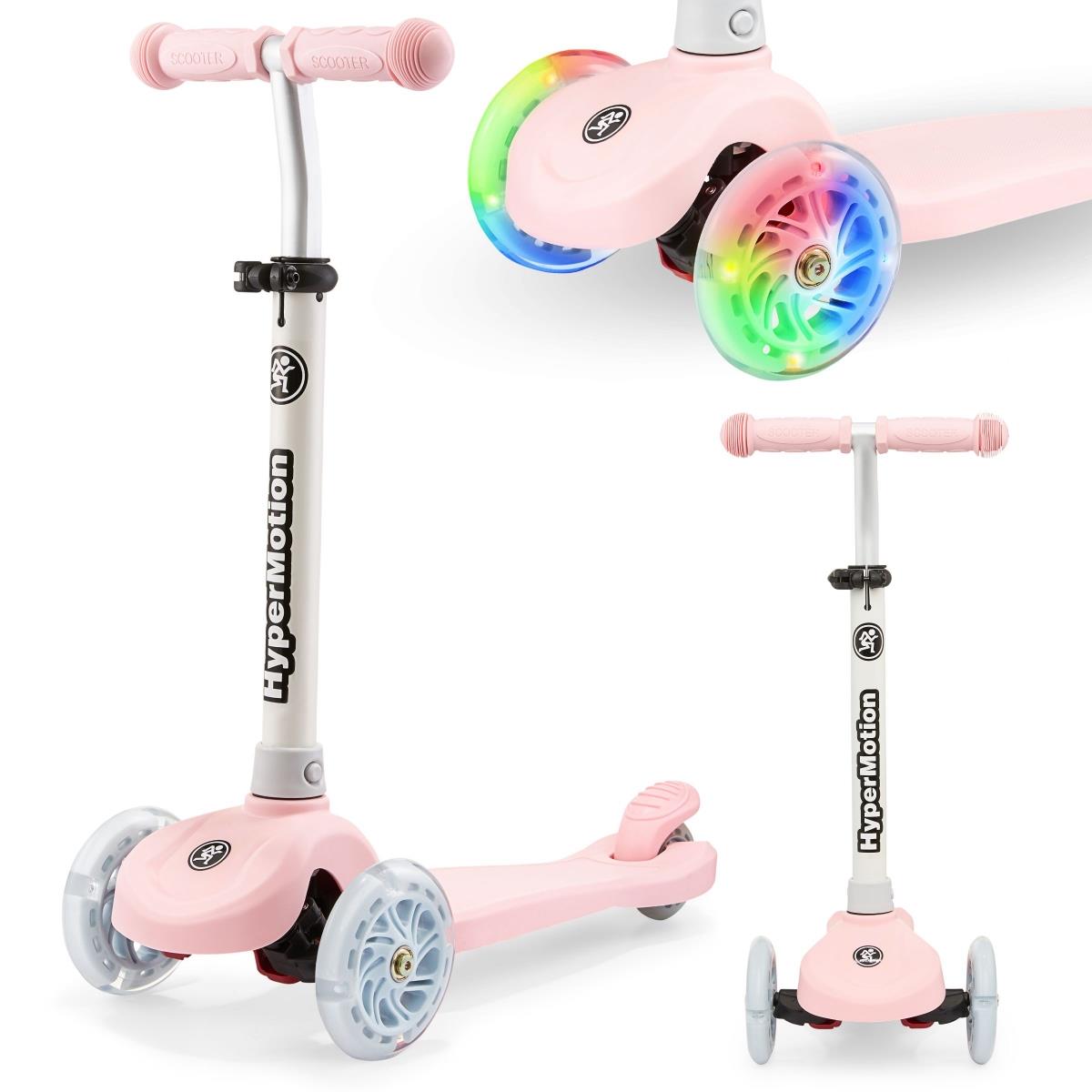 TRINGO dreirädriger Balance-Scooter, 3-8 Jahre alt – rosa + leuchtende LED-Räder