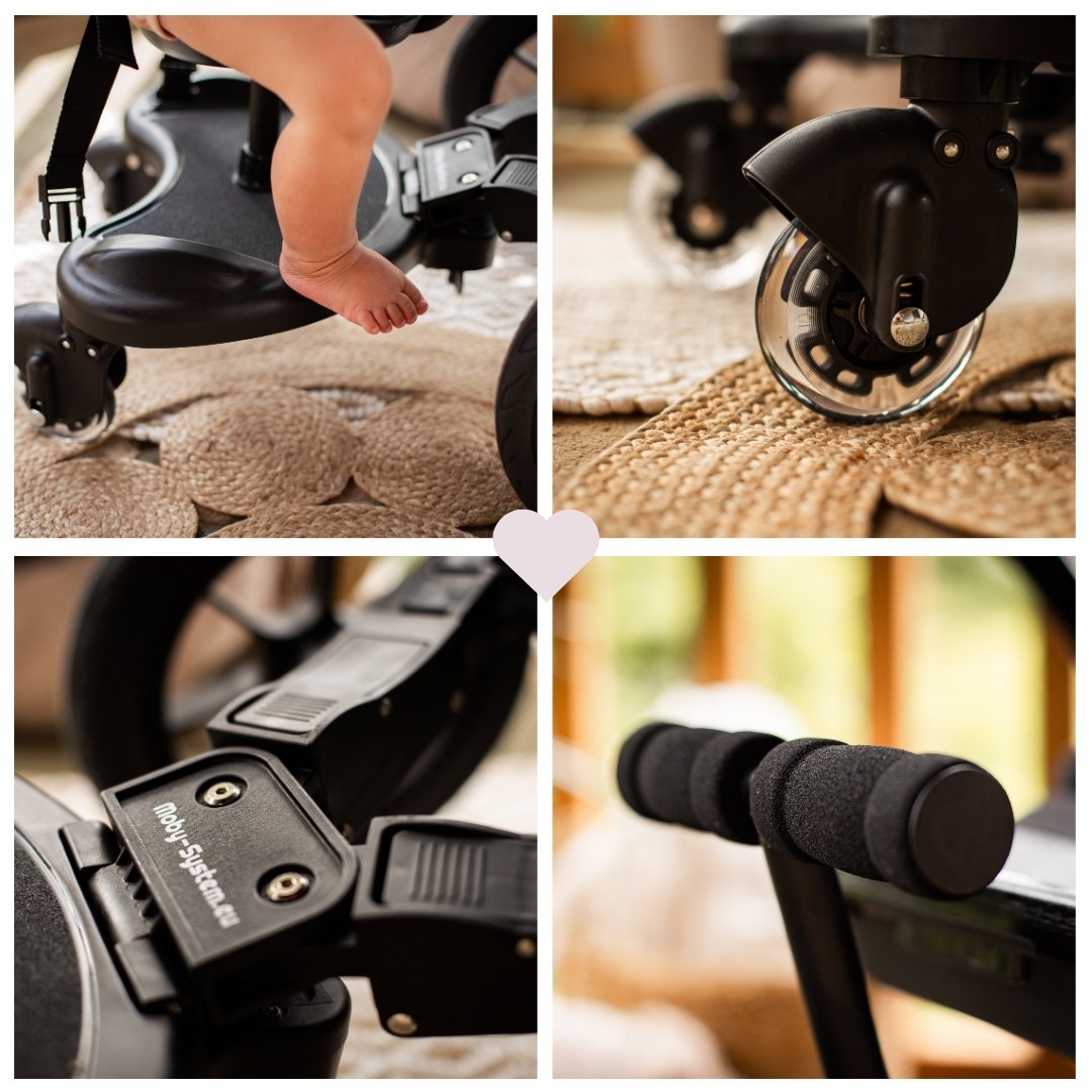 Beistellwagen mit Sitz zum Kinderwagen Mr. Buggy