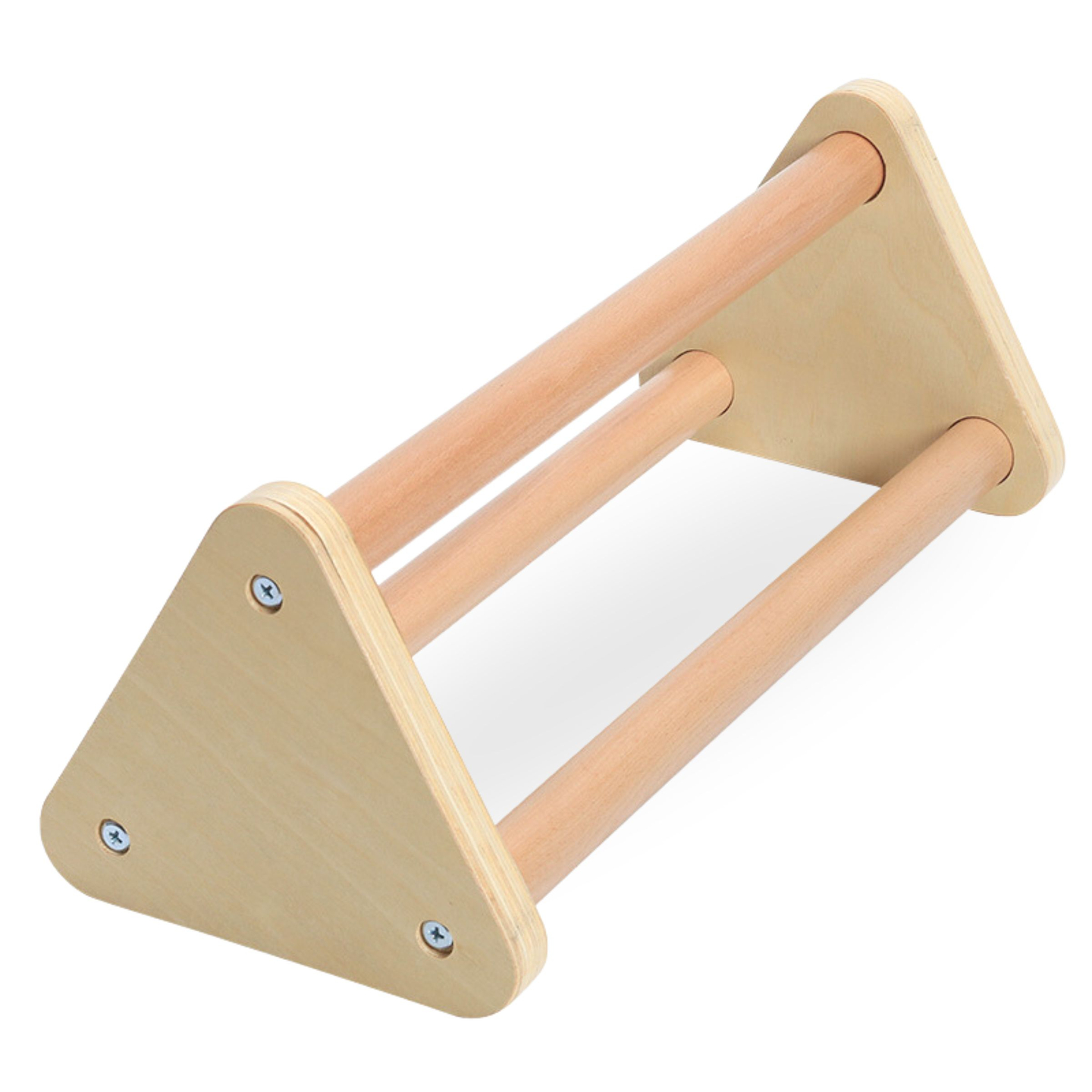 Selbstgebauter Kinderspielplatz aus Holz - Leiter + Kletterwand + Balancierbalken - Pikler-Dreieck