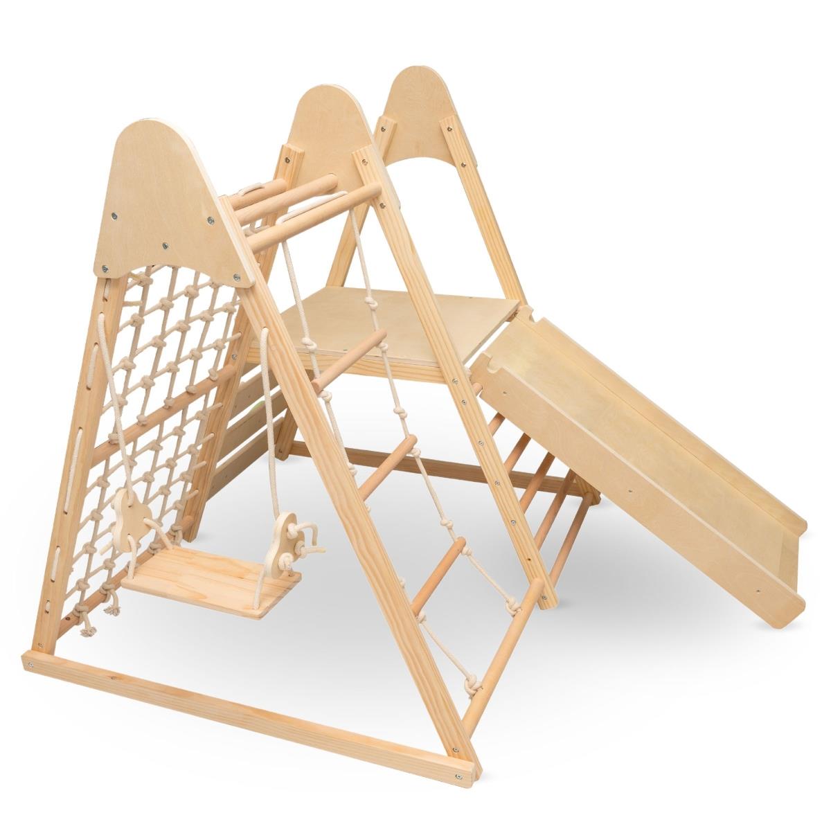 Holzspielplatz für Zuhause XL 5in1