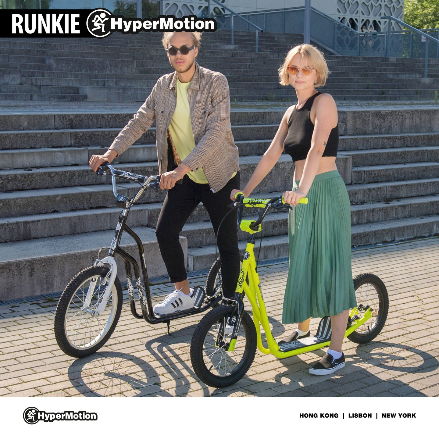 Cityroller Hypermotion RUNKIE mit aufpumpbaren Rädern 16'' (40 cm)