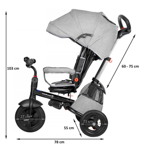 Dreirad Tobi Velar – grau