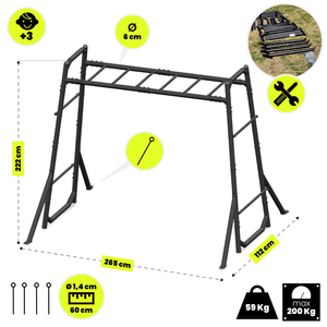 Garten-Turnleiter, Metall