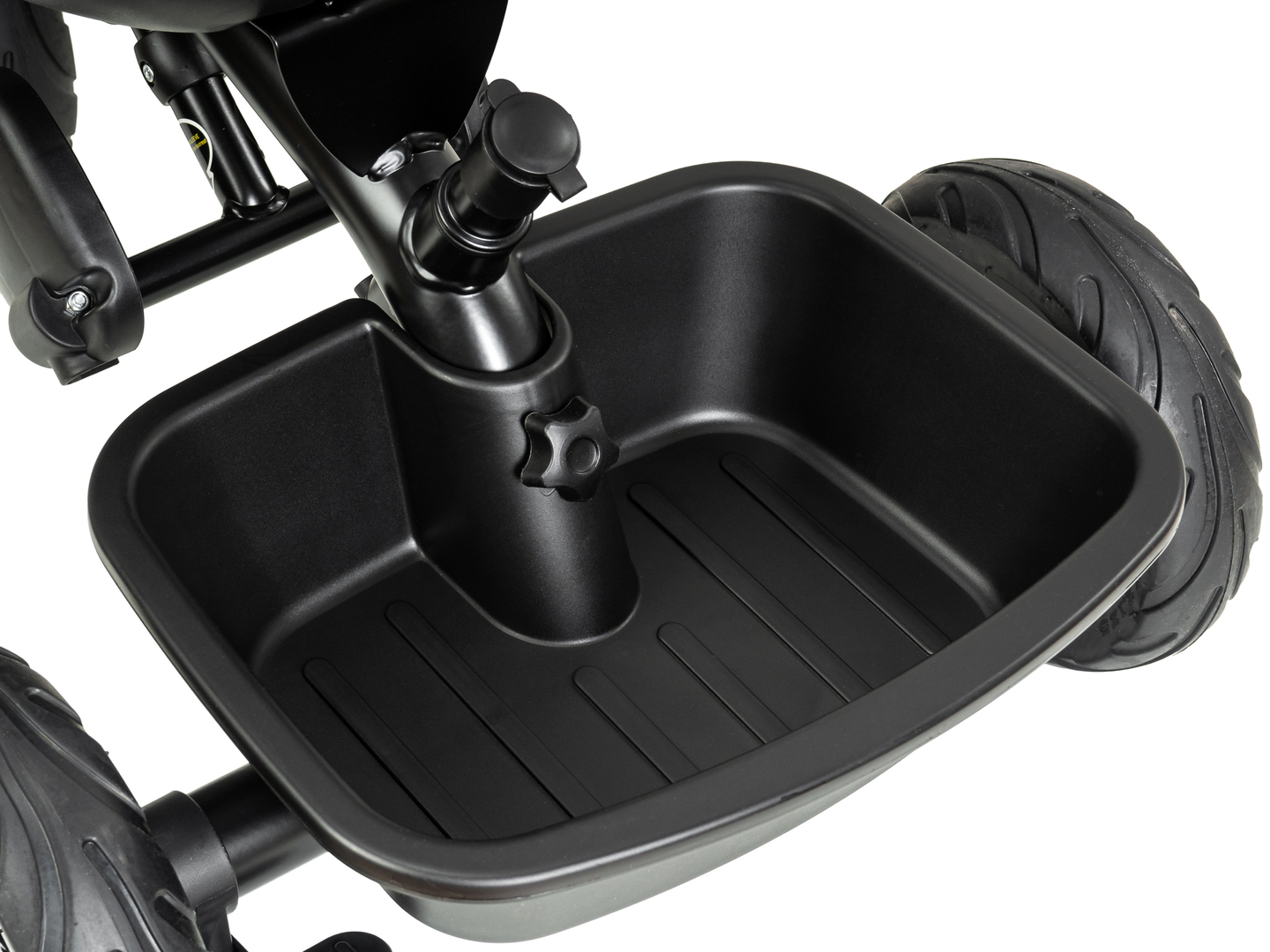 Dreirad HyperMotion TOBI VECTOR - dauerhaft aufgepumpte Räder + Schieber. Farbe: schwarz.