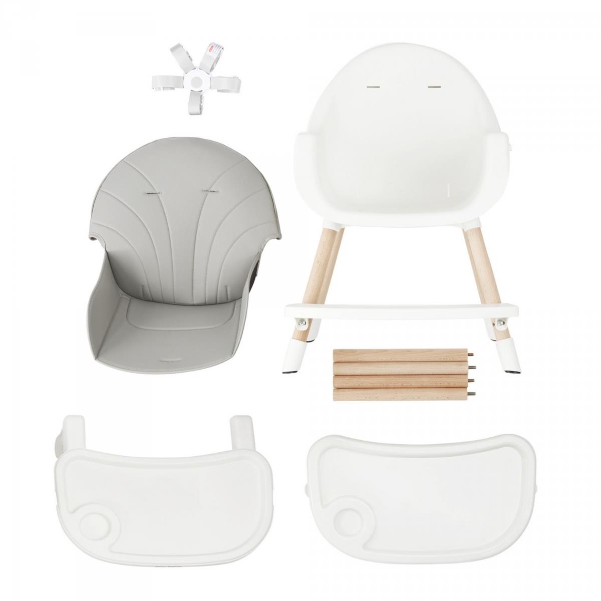 AMELIA Fütterungsstuhl 3in1 Moby-System, grau