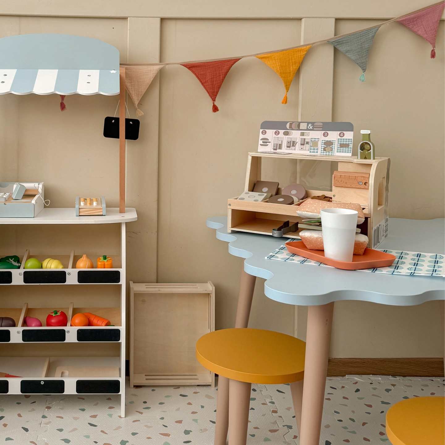 Sandwichbar aus Holz - Restaurant