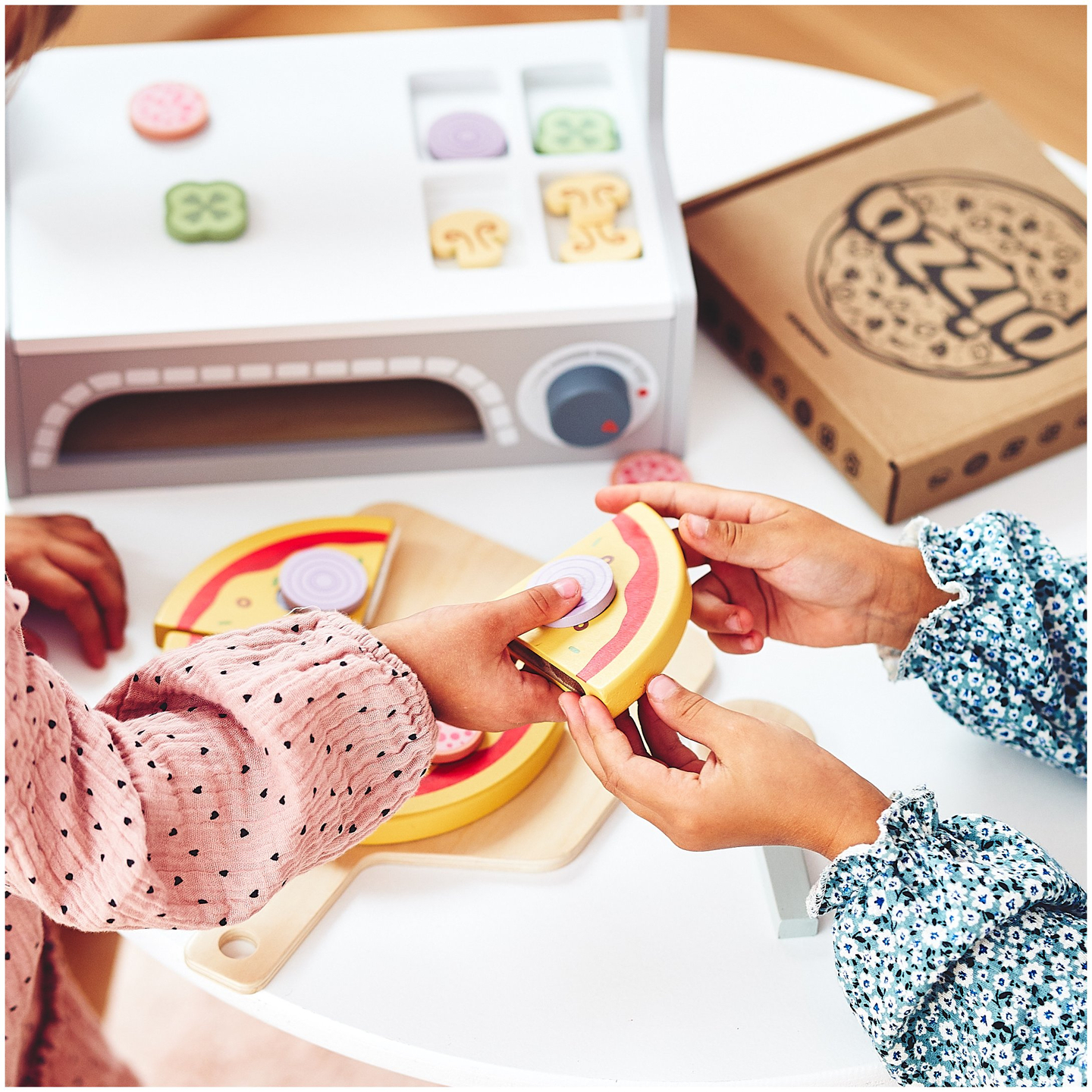 Pizzabackset aus Holz