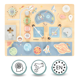 Manipulationsbrett aus Holz - Kosmos